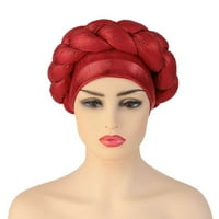 Puawkoer мода жени мъниста шапка шапка за рак рак опашка капачка за сън капачки сатен облицовани капаци за коса Облекло обувки и аксесоари с един размер червено