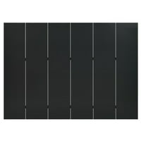 Suzicca 6-Panel Room Divider Black 94.5 x70.9 стомана
