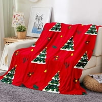 Cherryhome топло плътно одеяло уютно коледно фланелно одеяло меко издръжлива тъкан с висока плътност с дизайн на анимационен модел за празничен празник перфектна Коледа
