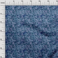 Oneoone Viscose Chiffon Lavy Blue Fabric Batik Fabric за шиене на отпечатана занаятчийска тъкан край двора