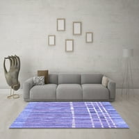 Ahgly Company Indoor Rectangle Резюме сини килими от модерна зона, 6 '9'