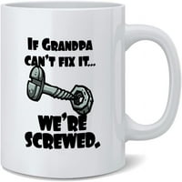 Ако дядо не може да се прецака керамично кафе чаша чаша забавна новост подарък oz