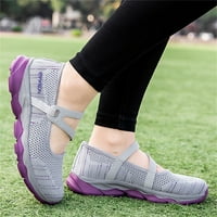 Женски обувки Дами модна цветна мрежа Мреша дишащ без плъзгане мека подметка за ежедневни маратонки