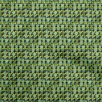 OneOone памучен копринен зелена тъкан плодове Ананасови провизии приписвания за шиене на печат до двора