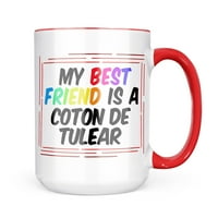 NEONBLOND Моят най -добър приятел A Coton de Tulear Dog от Madagascar Mug Gift For Coffee Lea Lovers