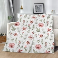 Флорални фланелни одеяла от руно пухкаво одеяло за диван одеяло за деца женски подарък