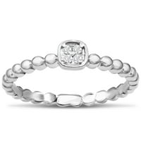 Superjeweler Modern Diamond Promise Ring в бяло злато за жени