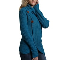 Homchy пуловер за жени, жени модни плетани с голям ръкав с голям ръкав с голям размер пуловер