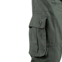 Мъжки панталони за клирънс за бебета мъжки плюс размер чист памук с много джоба устойчиви гащеризони панталони