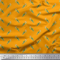 Soimoi памучен камбричен плат Dot & Parrot Pird Print Fabric край двора