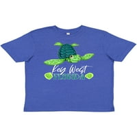 Inktastic Key West, Florida Happy Sea Turtle Youth тениска