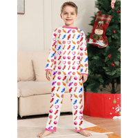 Семейни момчета деца пижами комплекти памук pjs